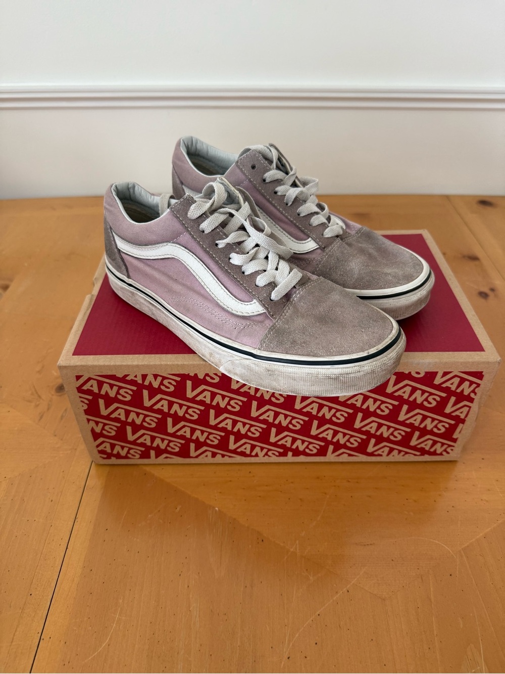 Vans Old Skool lavender Suede & Canvas Sneakers